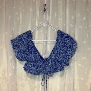 NWT Wild Fable Floral Crop Top, Size L